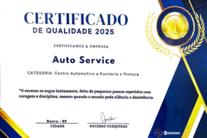 Certificado de Qualidade 2025 Certificado de Qualidade 2025